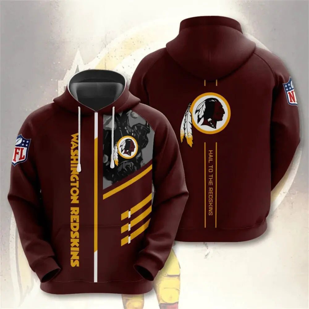 Men's NFL 3D Digital Print Hoodie - Loose Fit